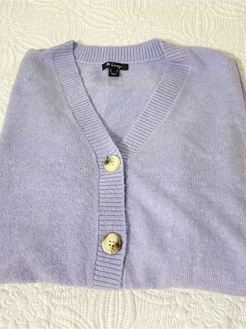 Cropped V-Neck Cardigan Sweater